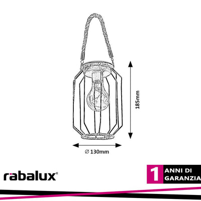 SLUIS, OUTDOOR SOLAR LAMP, 10PCS STRING LED IN BULB, BLACK M