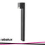 CERNON, OUTDOOR FLOOR LAMP, BLACK ALUMINIUM LAMP WITH WHITE