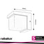 ANDELLE, OUTDOOR WHITE PLASTIC WALL LAMP, 10W, WITH SHADE: 5