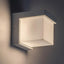 ANDELLE, OUTDOOR WHITE PLASTIC WALL LAMP, 10W, WITH SHADE: 5