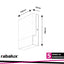 GIMONE, OUTDOOR WALL LAMP, BLACK PLASTIC LAMP WITH WHITE PLA