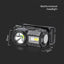 TORCIA LED FRONTALE 3W CON CINTURA E BATTERIA RICARICABILE USB C IP44