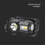 TORCIA LED FRONTALE 3W CON CINTURA E BATTERIA RICARICABILE USB C IP44
