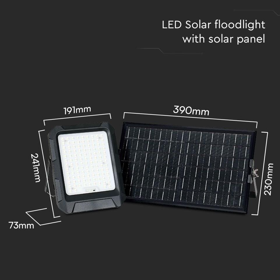 15W LED FARO SOLARE 3.7V 8AH BATTERIA 4000K