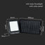 15W LED FARO SOLARE 3.7V 8AH BATTERIA 4000K