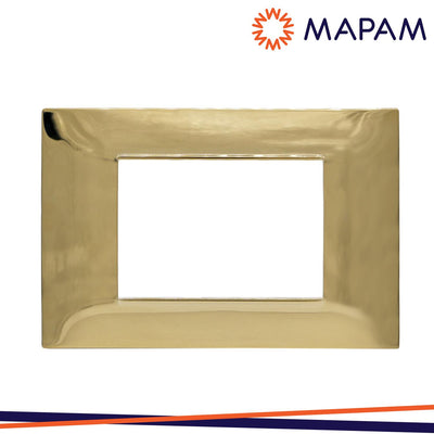 PLACCA TECNOPOLIMERO T2 M6003-05 3P ORO LUCIDO