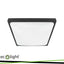 DOME LIGHT 2XE27 QUADRATO NERO