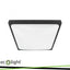DOME LIGHT 2XE27 QUADRATO NERO