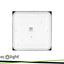 DOME LIGHT 2XE27 QUADRATO NERO