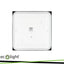 DOME LIGHT 2XE27 QUADRATO NERO