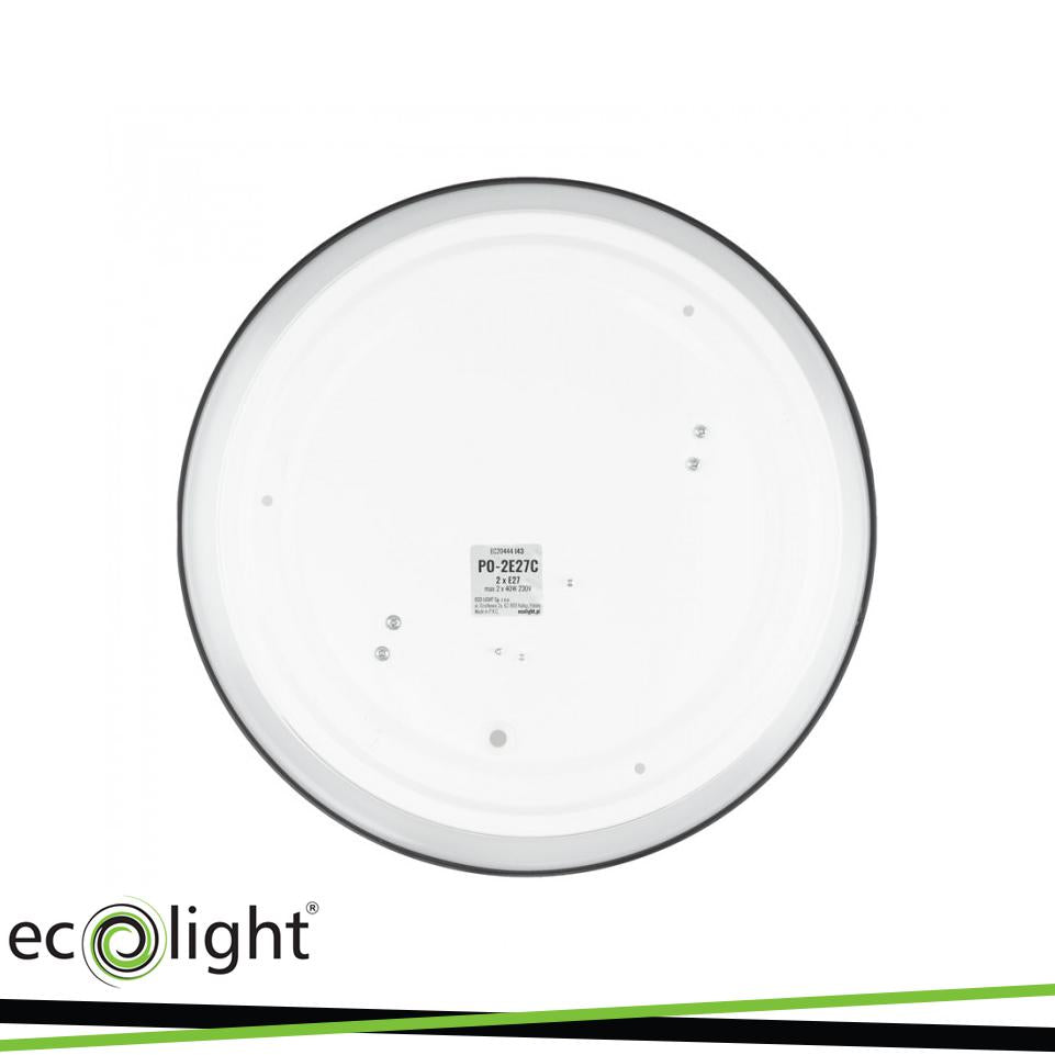 DOME LIGHT 2XE27 TONDO BIANCO