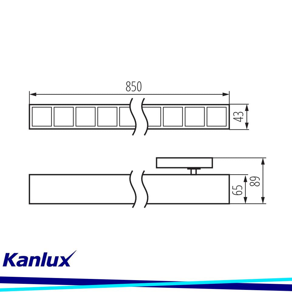 PLAFONIERA LED LINEARE HR-LH-WN-B-RM - KANLUX