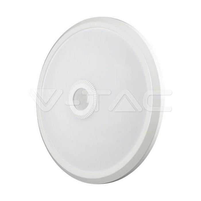 PLAFONIERA LED CHIP SAMSUNG ROTONDA 12W CON SENSORE PIR COLORE BIANCO 3IN1