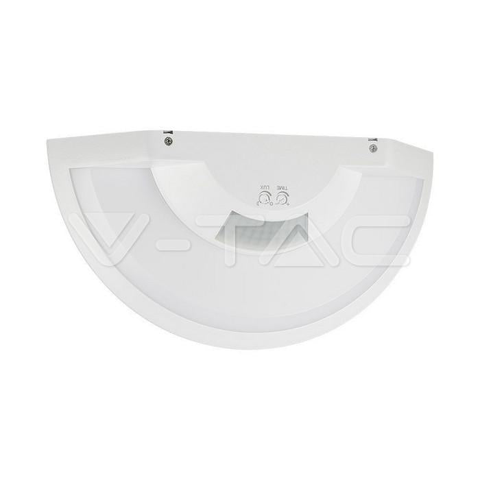 PLAFONIERA LED CHIP SAMSUNG 10W CON SENSORE PIR COLORE BIANCO 3IN1 IP54