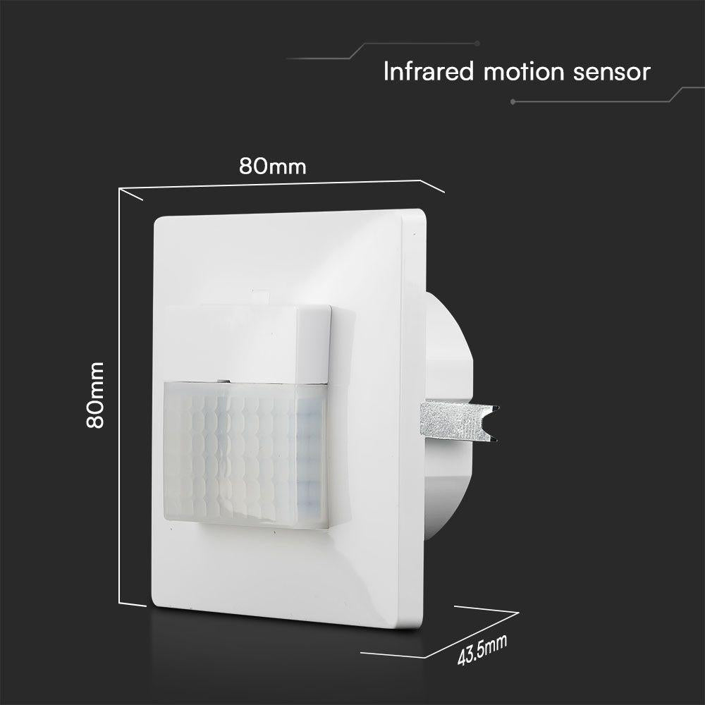 PIR SENSOR TWO WIRE LINE 120A DETECTION RATE WHITE BODY