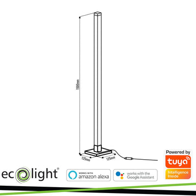 LAMPADA MUSICALE RGB DA TERRA  TUYA WHITE