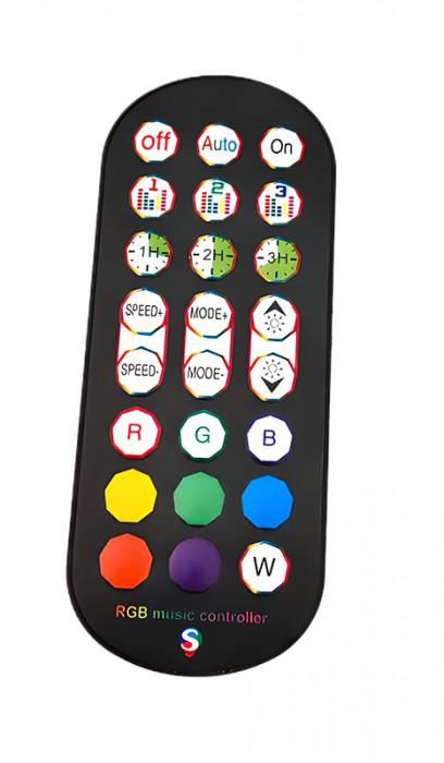 LAMPADA MUSICALE RGB DA TERRA  TUYA BLACK