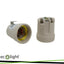 PRESA E27 IN CERAMICA CON SUPPORTO