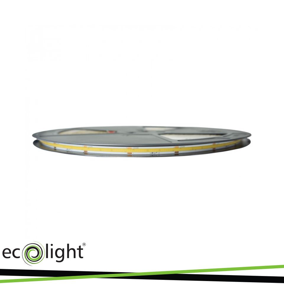 STRISCIA LED COB 480 9W/M 6000K 1170LM/M 24V IP20 50MT