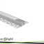 PROFILO ANODIZZATO A PLAFONE GN01 + PARALUME OPALINO 1MT