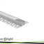 PROFILO ANODIZZATO DA SUPERFICE GN02 + PARALUME OPALINO 2MT