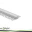 PROFILO ANODIZZATO DA SUPERFICE GN02 + PARALUME OPALINO 2MT
