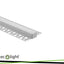 PROFILO ANODIZZATO DA SUPERFICE GN02 + PARALUME OPALINO 2MT