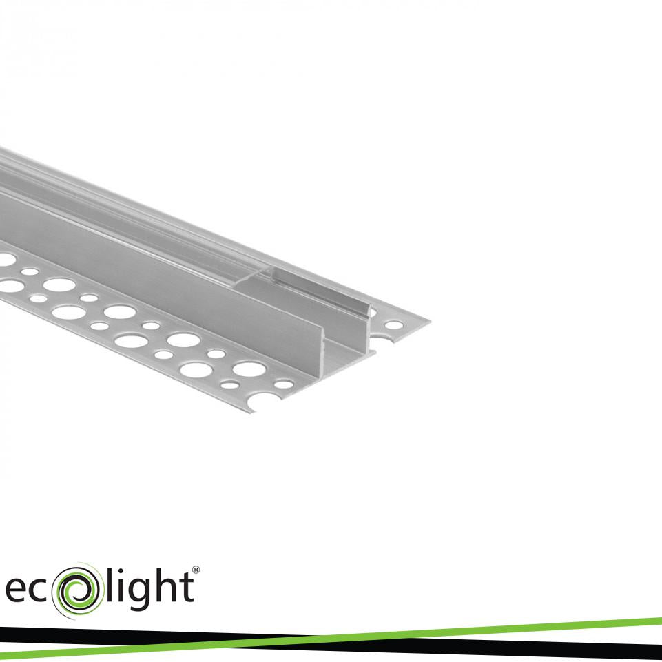 GN02 PROFILO ANODIZZATO DA SUPERFICIE + TRASP. 2MT