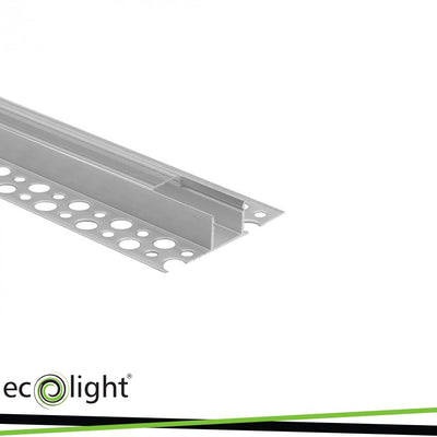 GN02 PROFILO ANODIZZATO DA SUPERFICIE + TRASP. 2MT