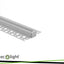 GN02 PROFILO ANODIZZATO DA SUPERFICIE + TRASP. 2MT