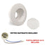 FARETTO IN GESSO VERNICIAB. 120MM ROTONDO HOLDER GU10 INCLUS