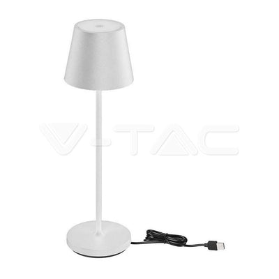 1.5W LAMPADA LED DA TAVOLO 3000K IP54 COLORE BIANCO IN ALLUMINIO