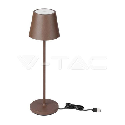 1.5W LAMPADA LED DA TAVOLO 3000K IP54 COLORE CORTEN IN ALLUMINIO