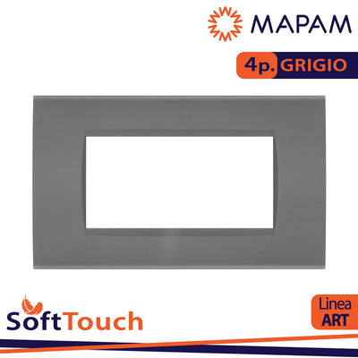 PLACCA SOFT-TOUCH ART-T1 4P 8004ST-8 GRIGIO