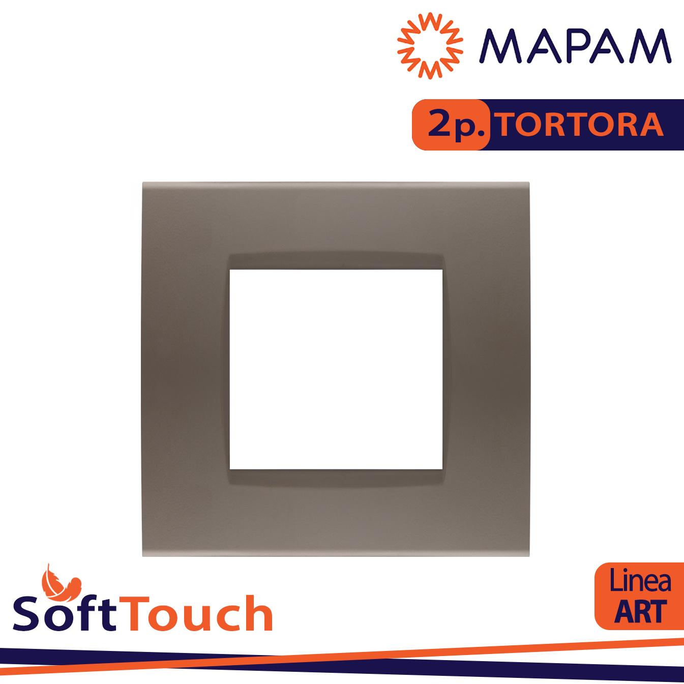 PLACCA SOFT-TOUCH ART-T1 2P 8002ST-7 TORTORA