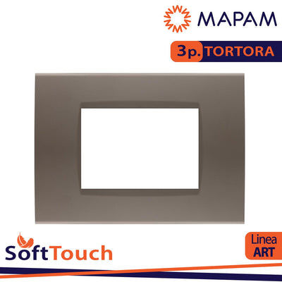 PLACCA SOFT-TOUCH ART-T1 2P 8003ST-7 TORTORA