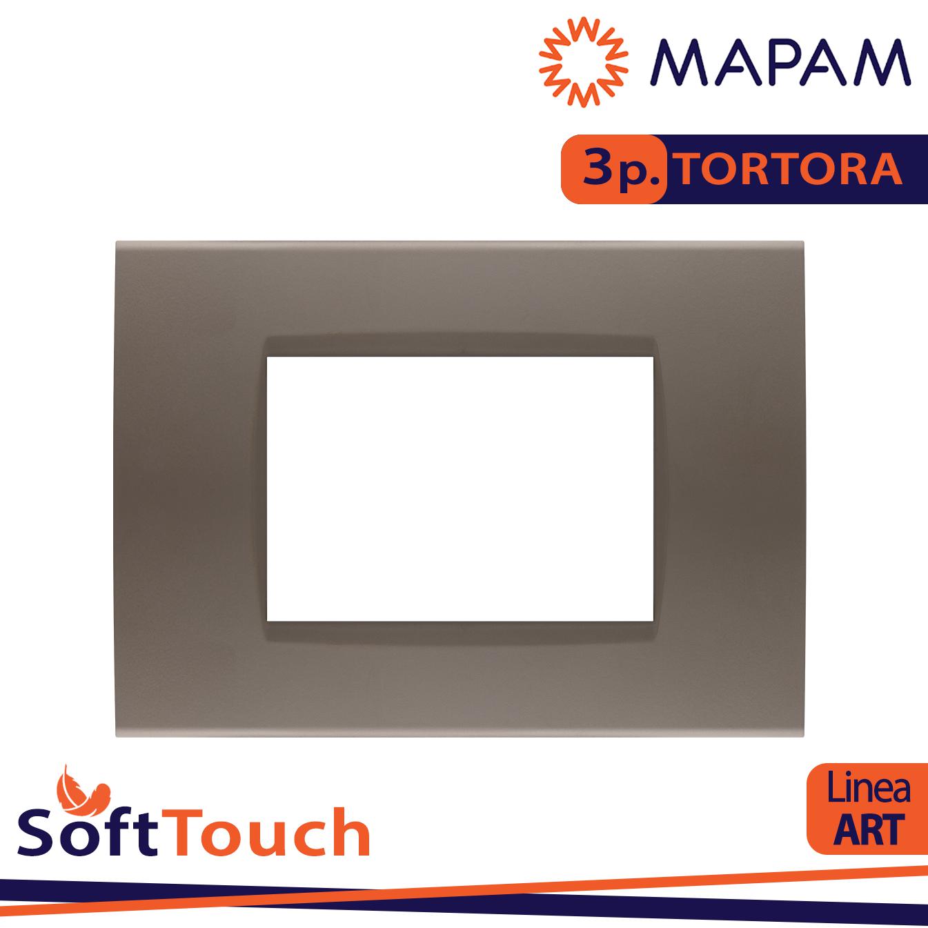 PLACCA SOFT-TOUCH ART-T1 2P 8003ST-7 TORTORA
