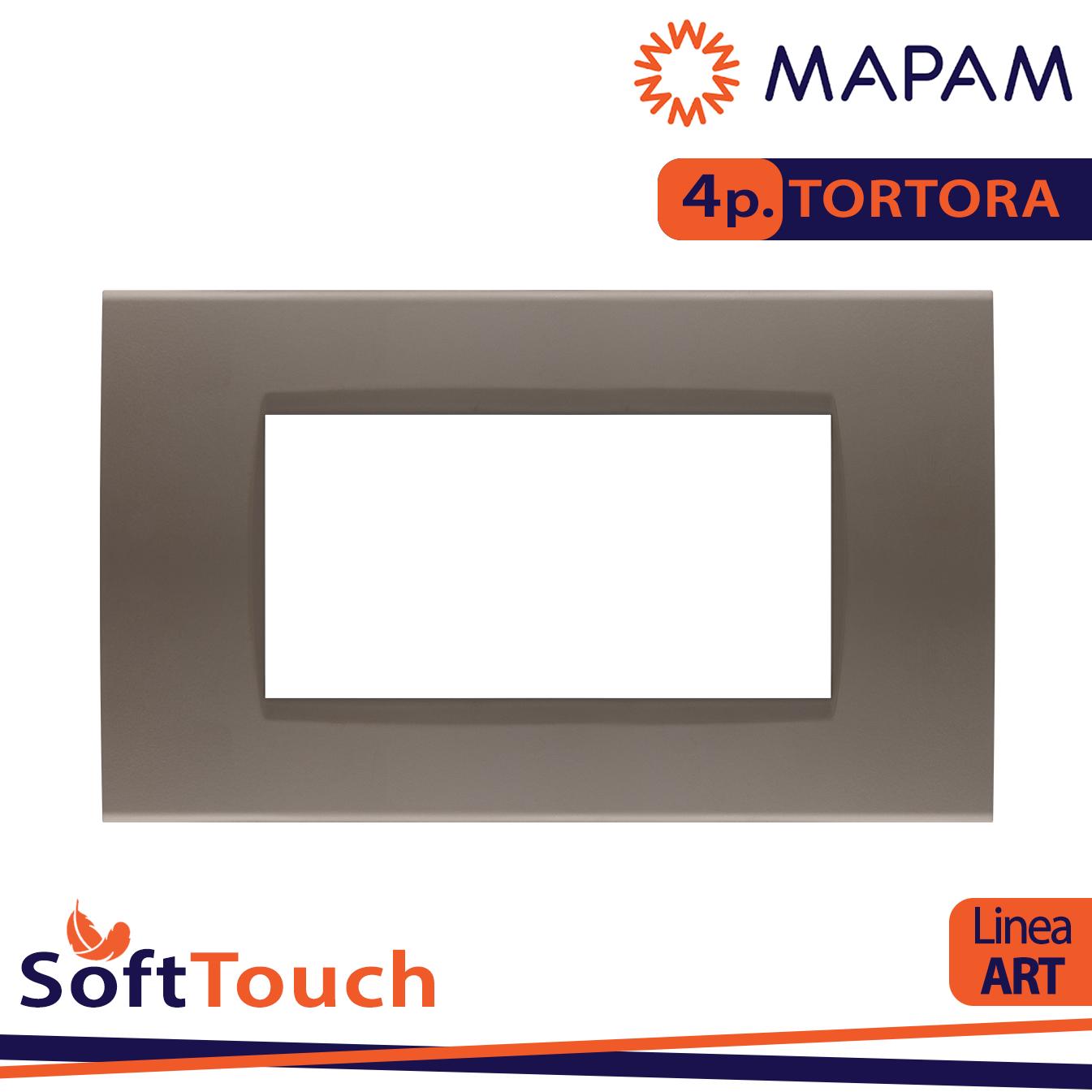 PLACCA SOFT-TOUCH ART-T1 4P 8004ST-7 TORTORA