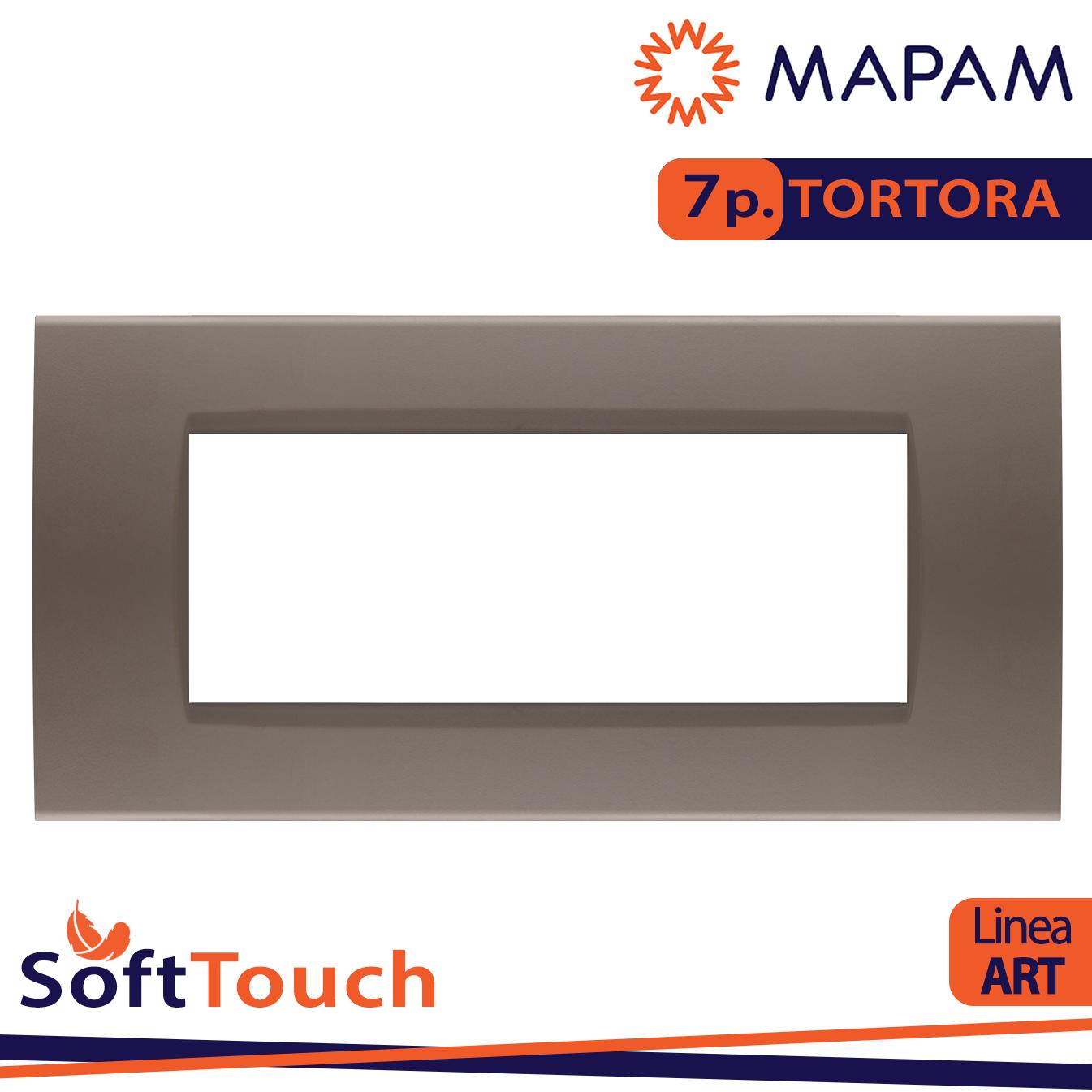 PLACCA SOFT-TOUCH ART-T1 7P 8007ST-7 TORTORA