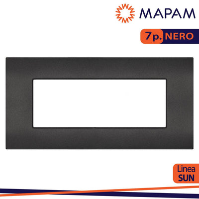 PLACCA TECNOPOLIMERO SUN-T5 7P R9007-2 NERO