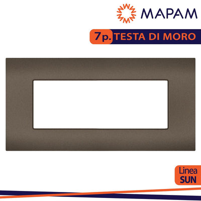 PLACCA TECNOPOLIMERO SUN-T5 7P R9007-7 TESTA DI MORO