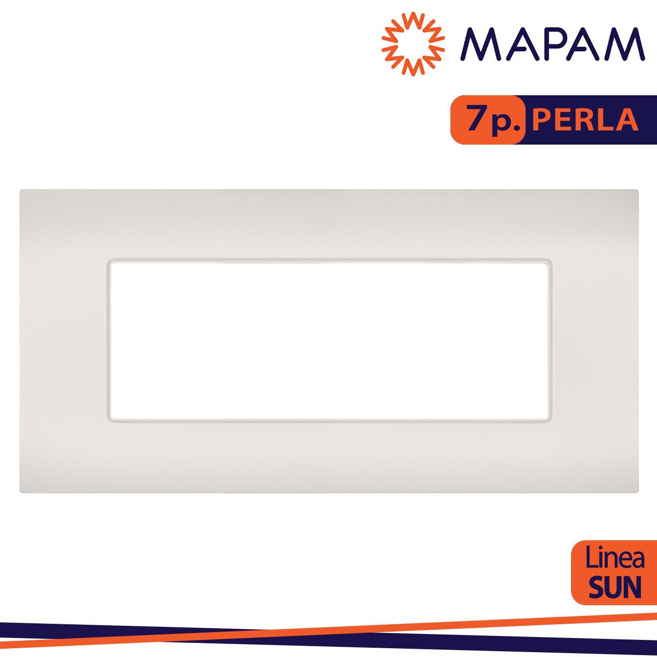 PLACCA TECNOPOLIMERO SUN-T5 7P R9007-21 PERLA