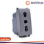 PRESA BIVALENTE SUN-T5 918G GRIGIO