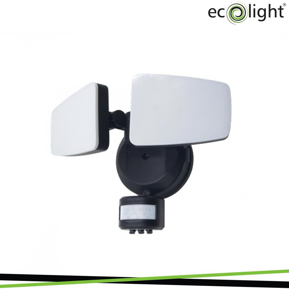 PROIETTORE LED 2X12W 2X950LM PIR IP54 CCT (3000-4000-6500K)