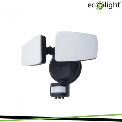 PROIETTORE LED 2X12W 2X950LM PIR IP54 CCT (3000-4000-6500K)