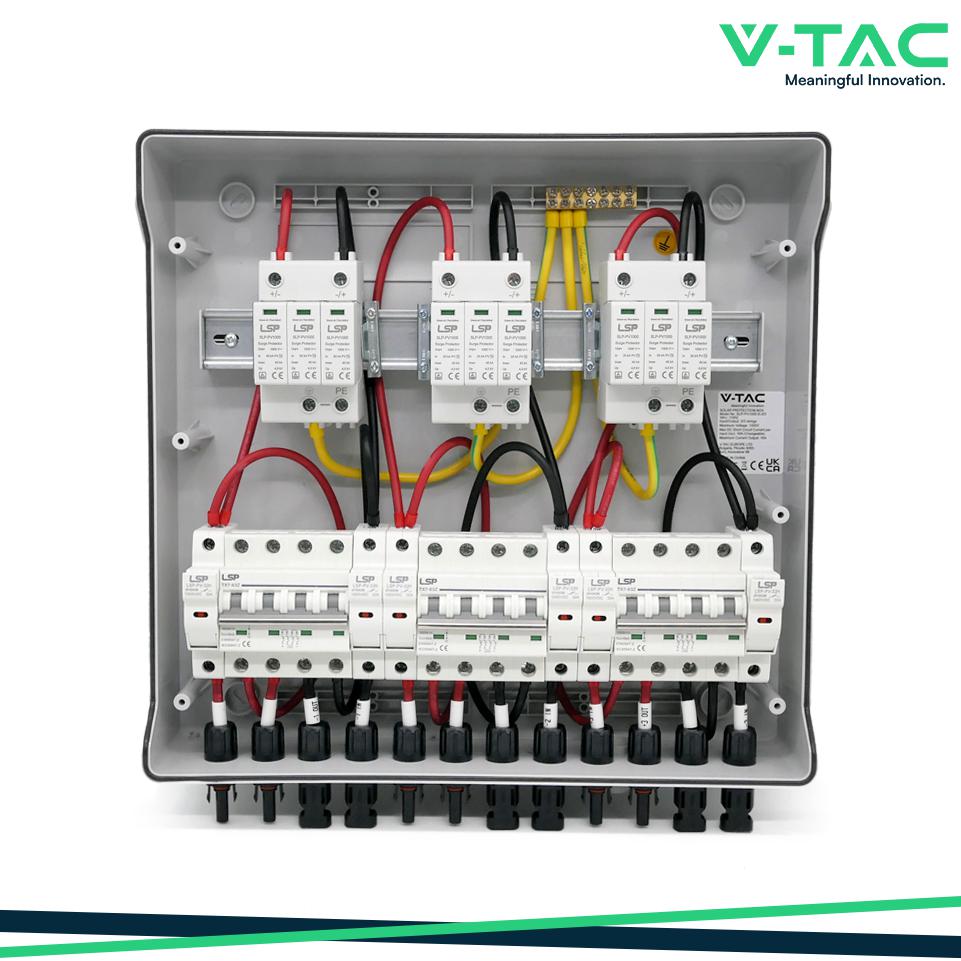 QUADRO DC 3 STRINGHE 3 MPPT 1000V 16A IP65 CON SEZIONATORE