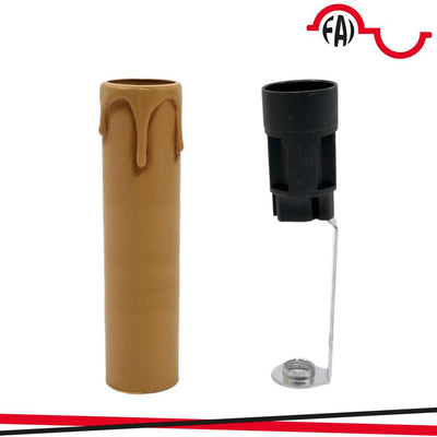 P.DE E14 A CANDELA H 100 ANTICHIZZATO