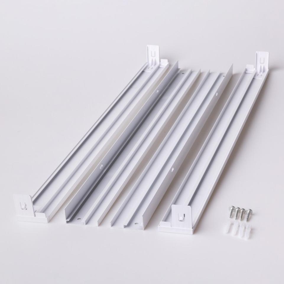 CORNICE CHIUSURA N/T 600X600X44MM ALLUMINIO BIANCO