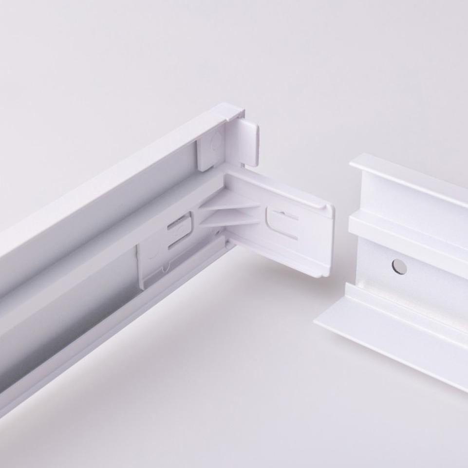CORNICE CHIUSURA N/T 600X600X44MM PLASTICA BIANCA