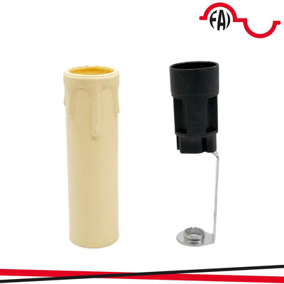 P.DE E14 A CANDELA H85 AVORIO